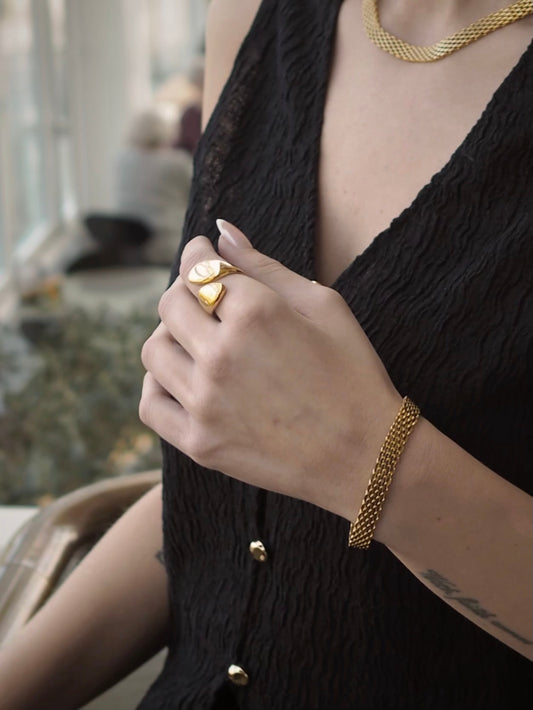 Veda ring – Guldbelagt