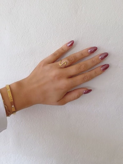 Aimée forgyldt ring
