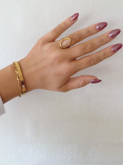 Eva forgyldt ring