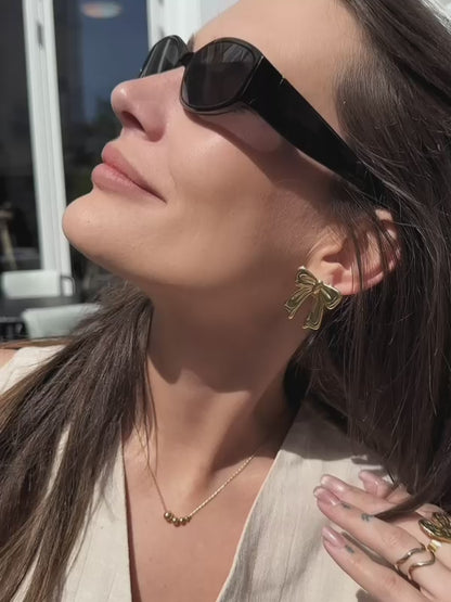 Agathe halskæde – Guldbelagt