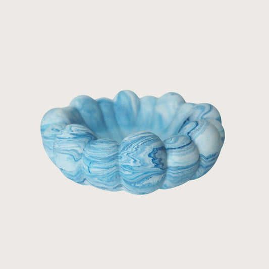 Capucine skål – Blå marmor