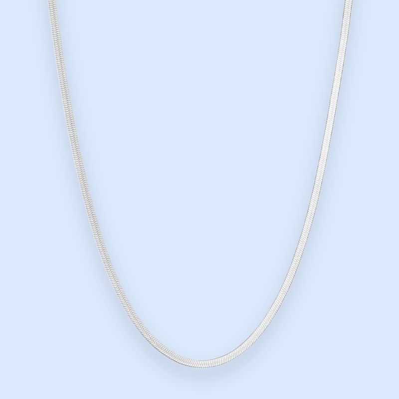 Zoé flat snake chain halskæde - 2mm