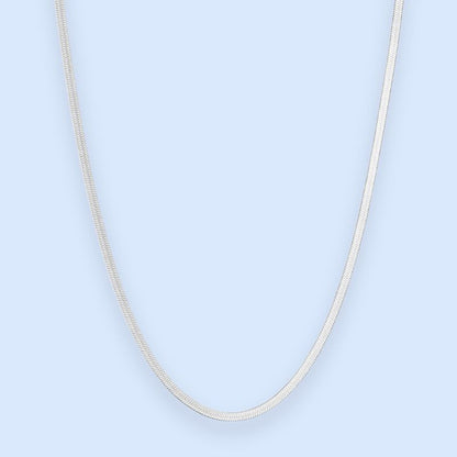 Zoé flat snake chain halskæde - 2mm