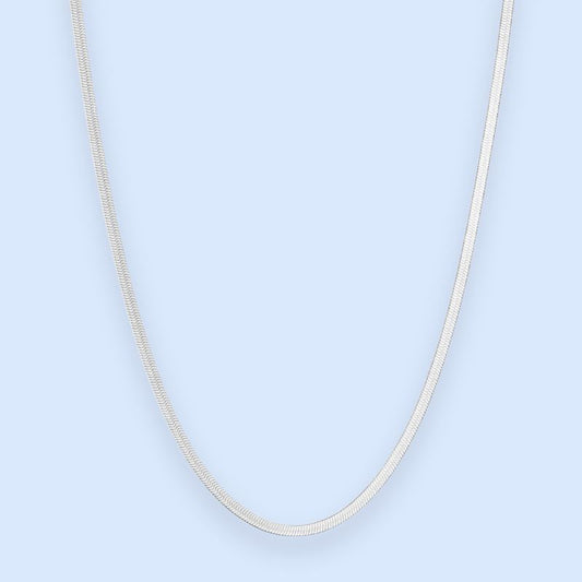 Zoé flat snake chain halskæde - 2mm