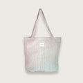 Calais – Stor tote bag i beige fløjl